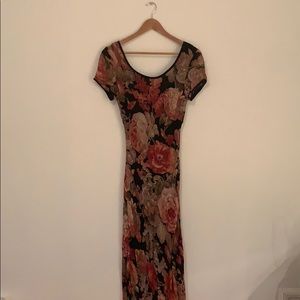 Vintage 90s floral maxi dress